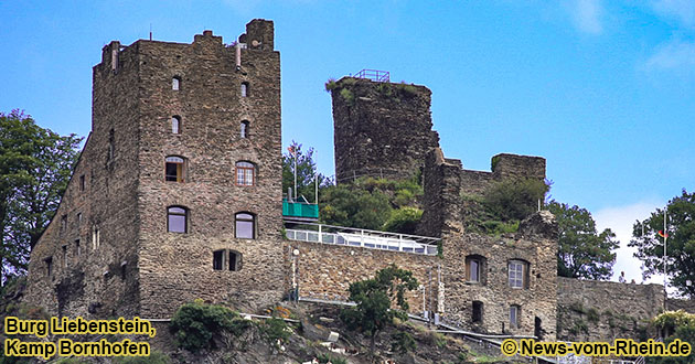 Burg Liebenstein bei Kamp Bornhofen am Rhein.